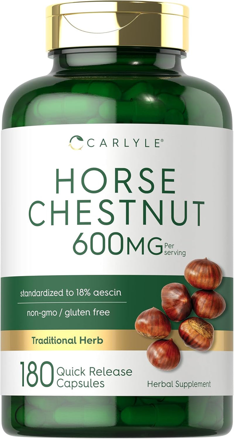 Horse Chestnut 600mg per serving | 180 Capsules