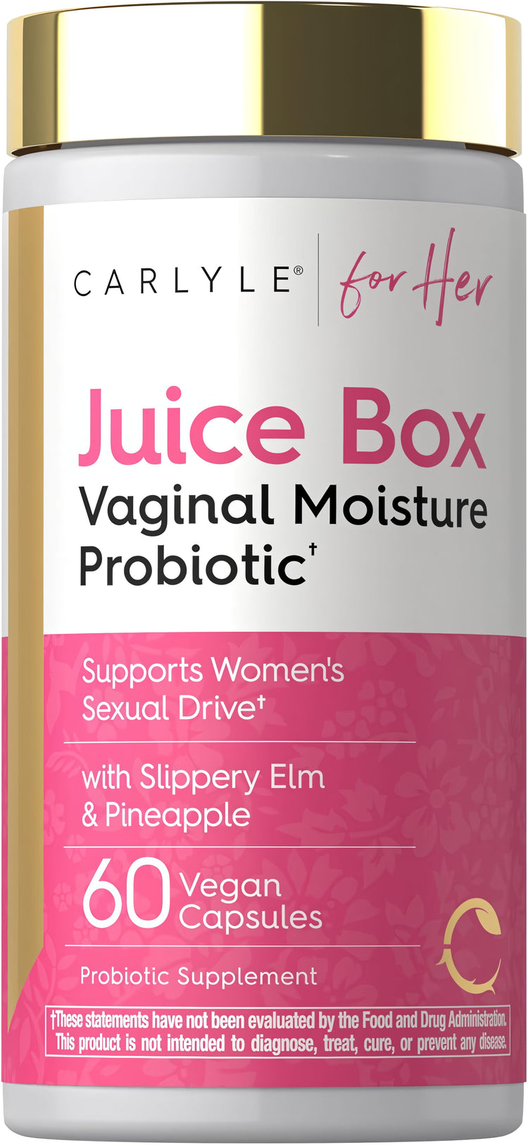 Women's Probiotic for Vaginal Moisture | with Slippery Elm and Pineapple