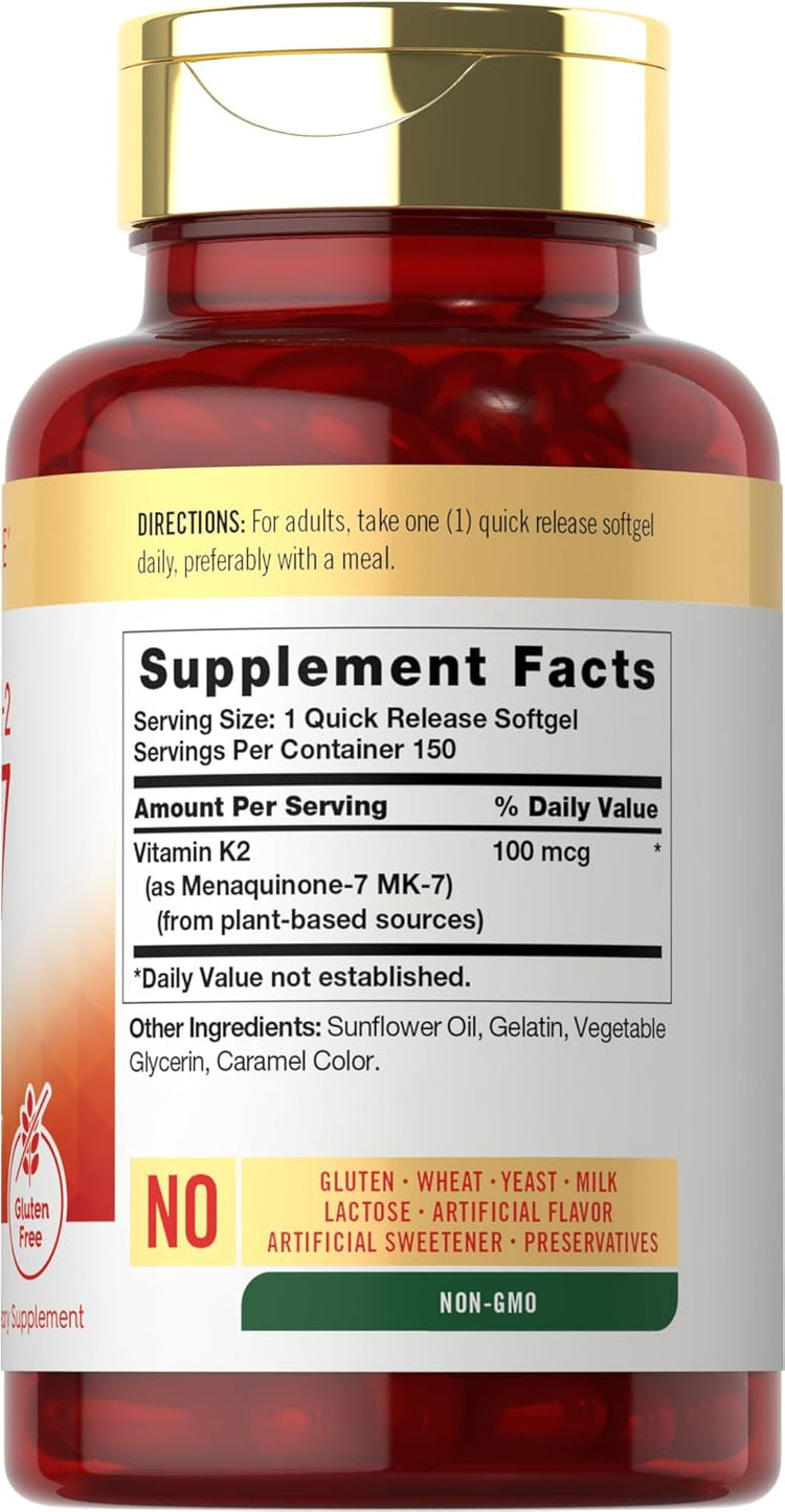 Vitamin K-2 MK-7 100mcg | 150 Softgels