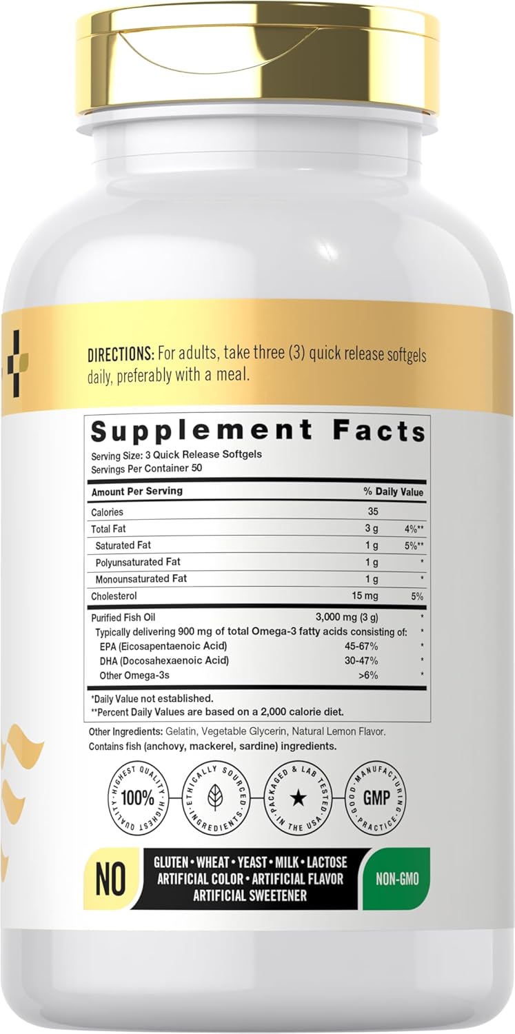 Fish Oil 3000mg | 150 Softgels