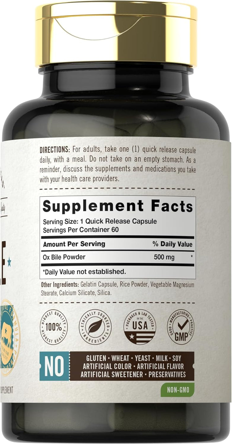 Bile di bue 500mg | 60 Capsule