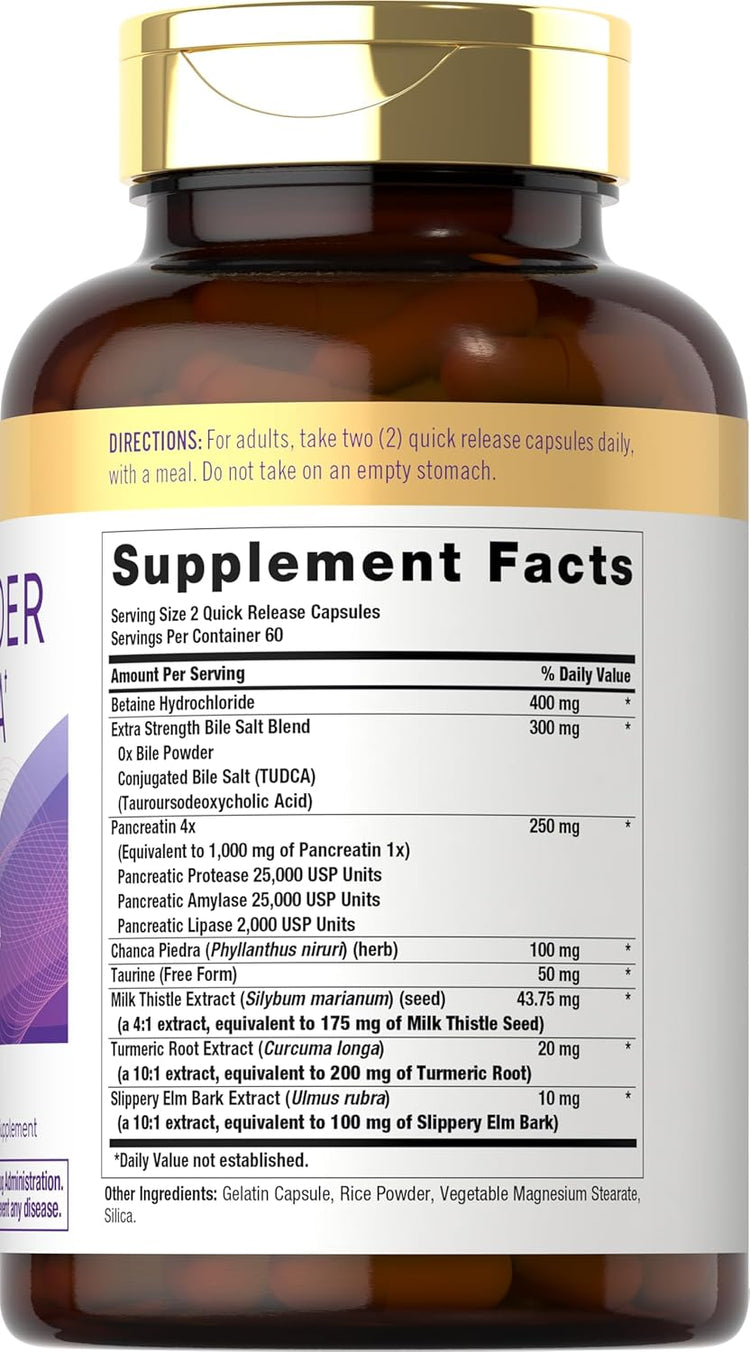 Formule pour la Vésicule Biliaire | 120 Capsules