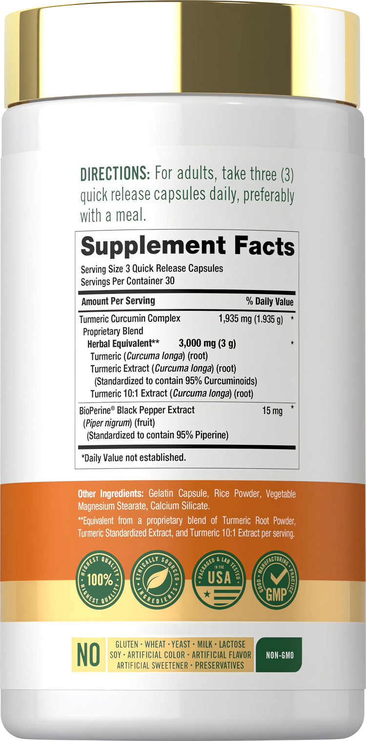 Turmeric Curcumin Komplex | 90 Kapseln