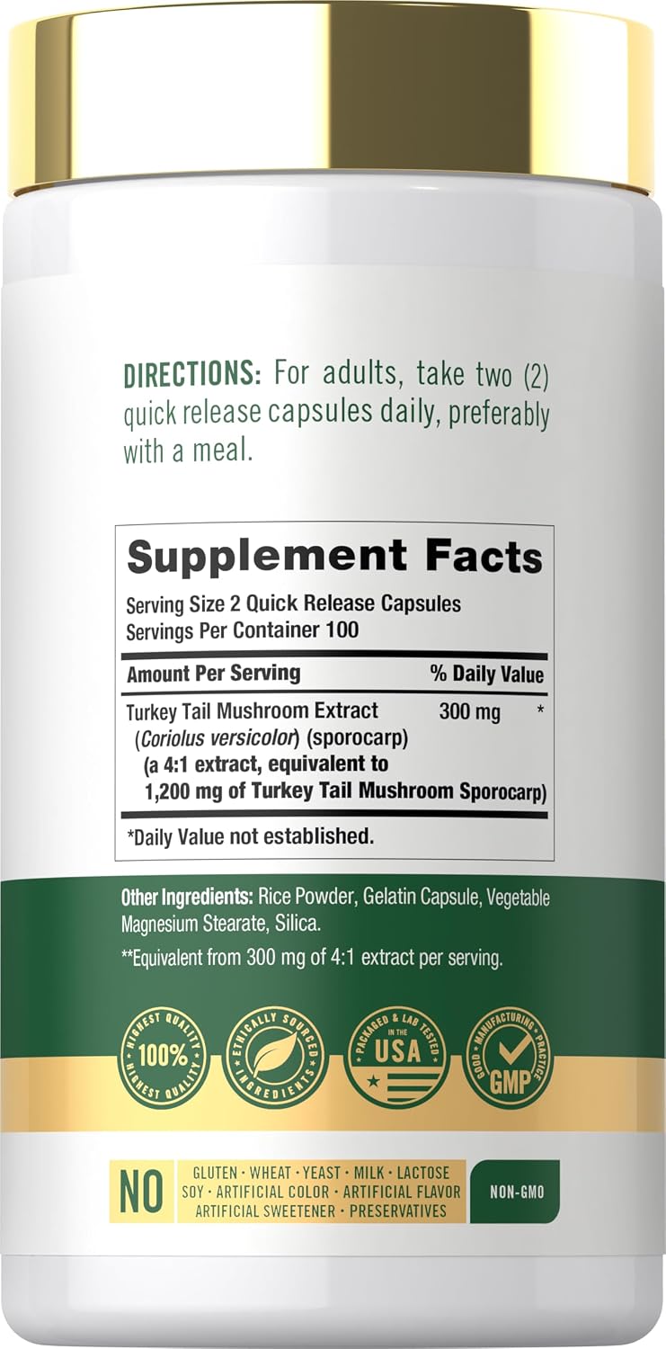 Turkey Tail Mushroom | 200 Capsules