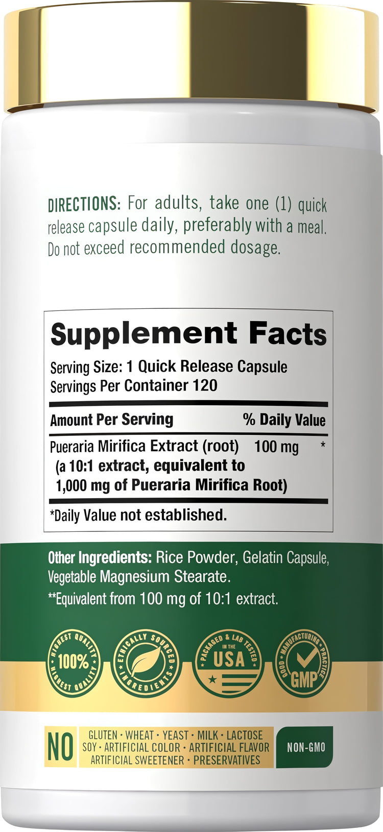 Pueraria Mirifica | 120 Cápsulas