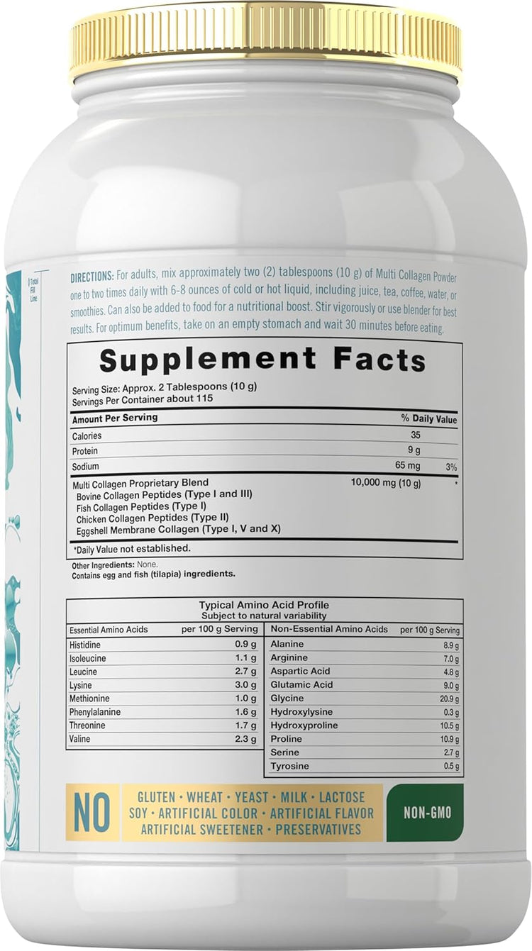 Multi Kollagen Protein 10000mg | 40oz Pulver