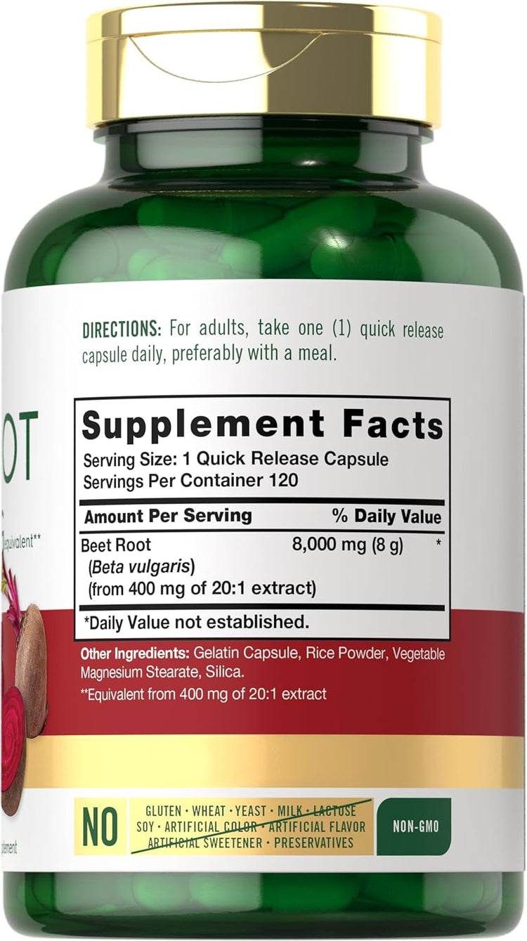 Beet Root 8000 mg | 120 Capsules
