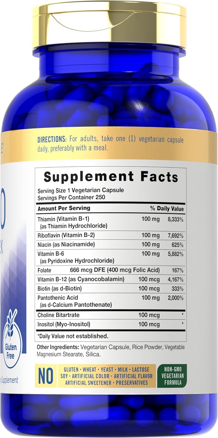 Vitamin B-100 Complex | 250 Capsules