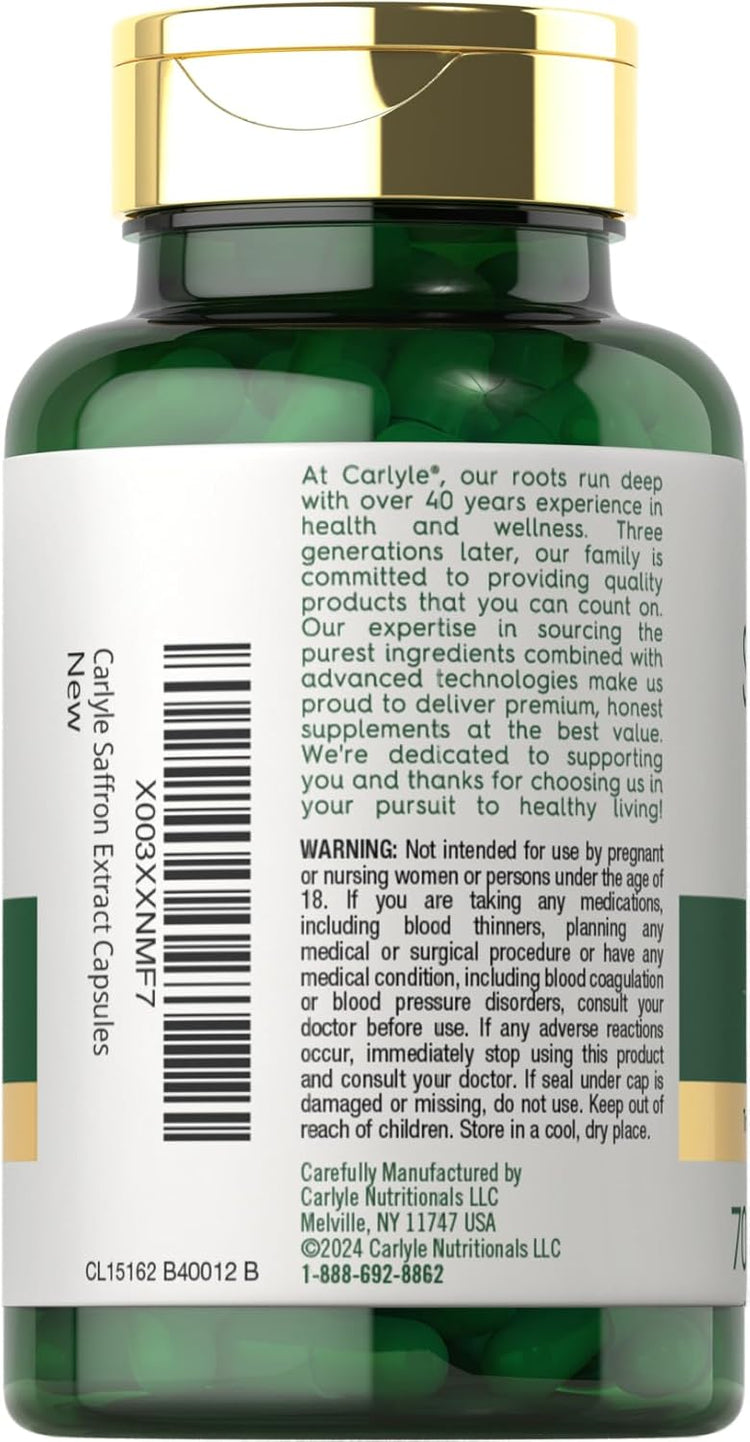 Estratto di Zafferano 88,5 mg | 70 Capsule