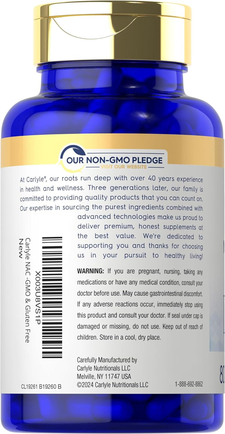 N-Acétyl Cystéine 1000mg par portion | 80 Capsules