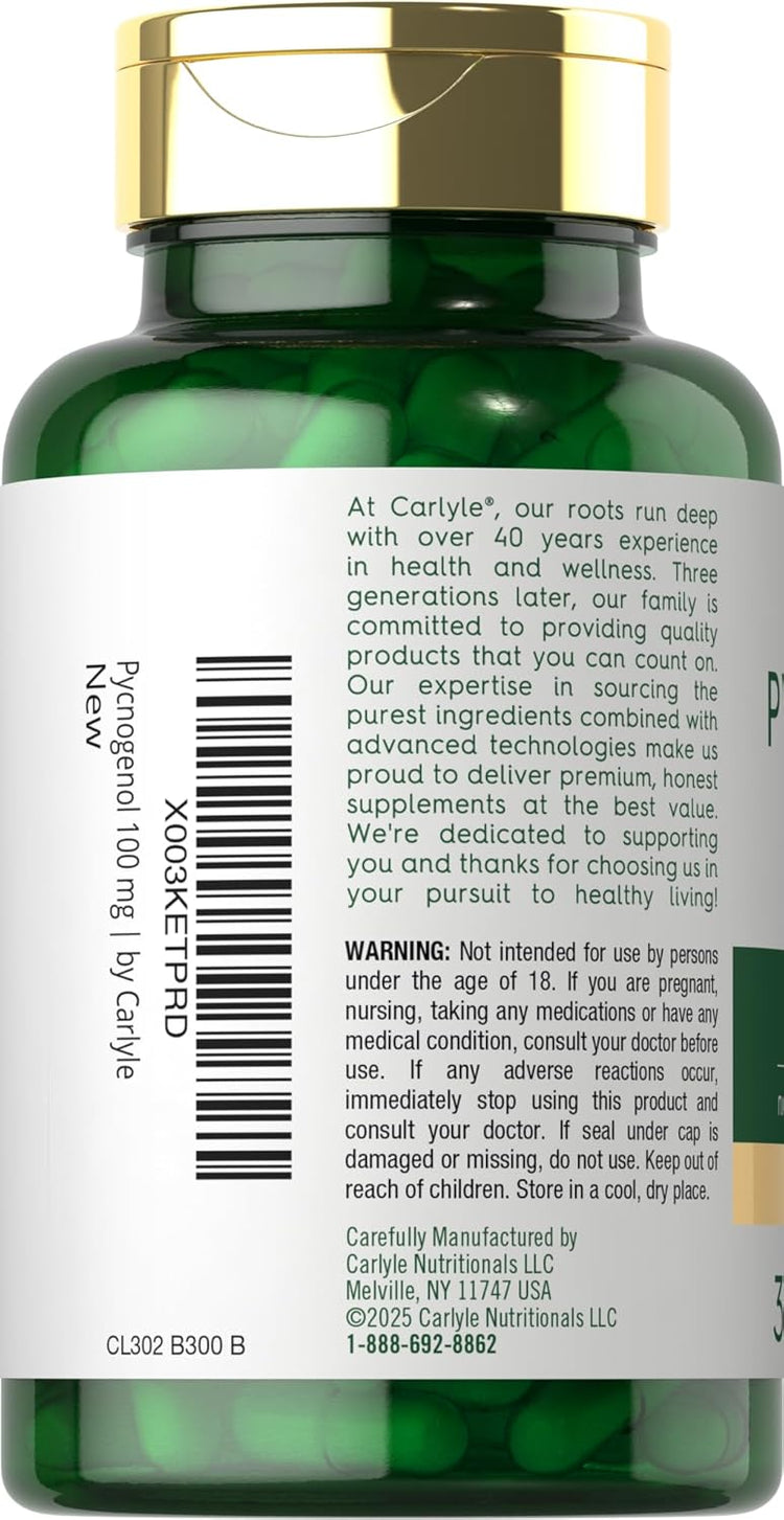 Pycnogenol 100mg per serving | 30 Capsules