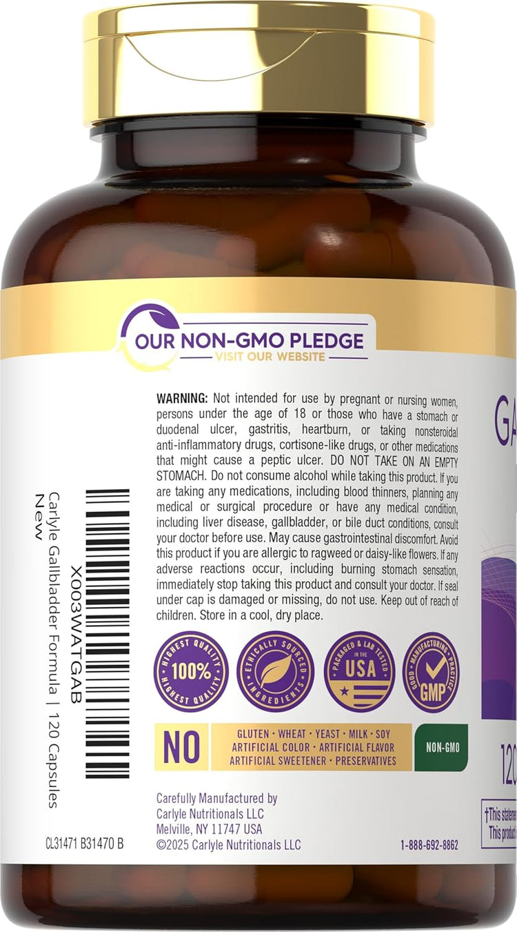 Formule pour la Vésicule Biliaire | 120 Capsules