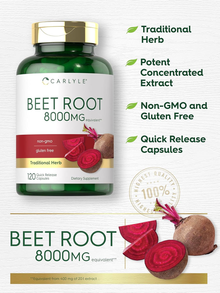 Beet Root 8000 mg | 120 Capsules