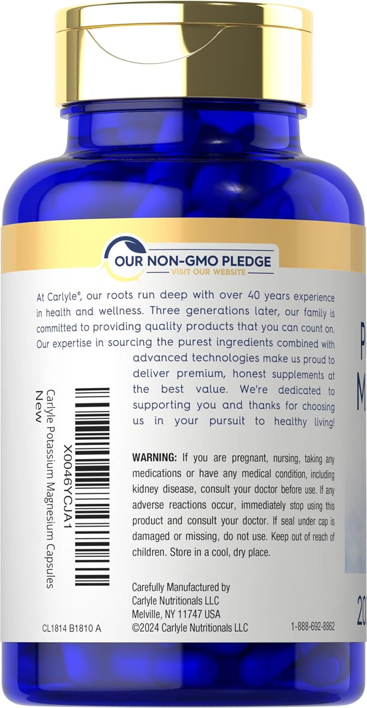 Potassium Magnesium | 200 Capsules