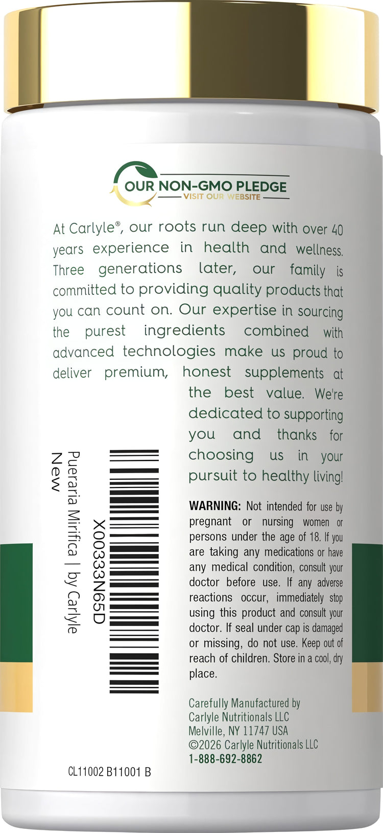 Pueraria Mirifica | 120 Cápsulas
