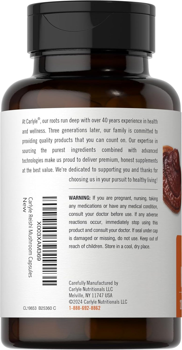 Reishi Mushroom 5000mg per serving | 120 Capsules