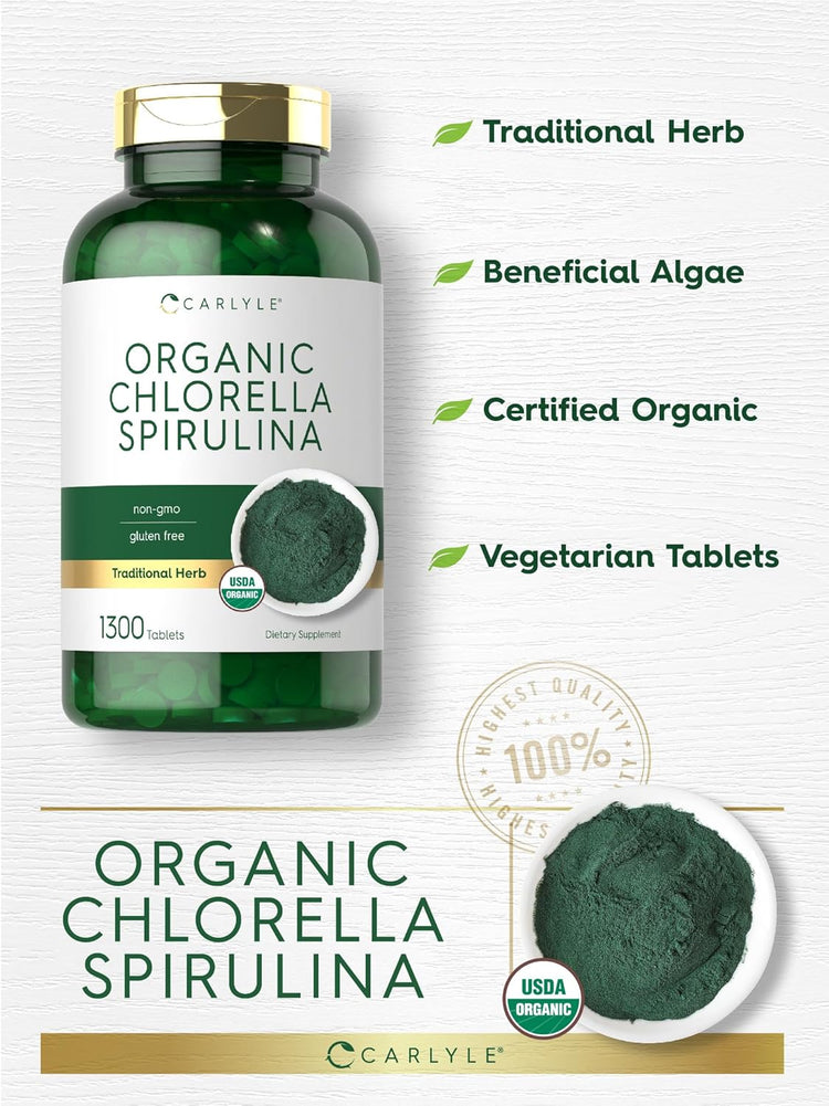 Chlorella Spirulina | 1300 Tablets