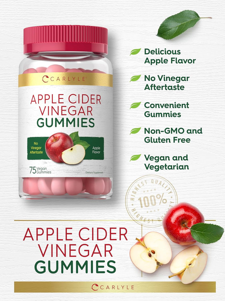 Apple Cider Vinegar 600mg per serving | 75 Gummies