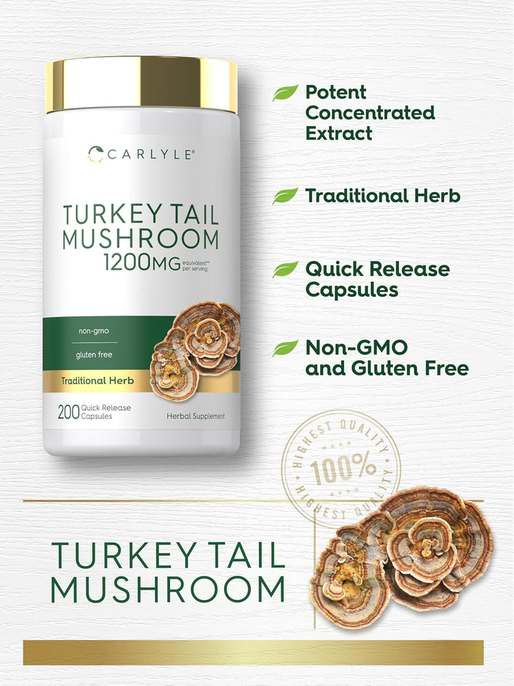 Turkey Tail Mushroom | 200 Capsules