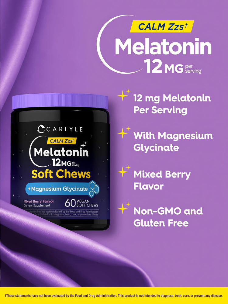 Melatonin 12mg | 60 Soft Chews