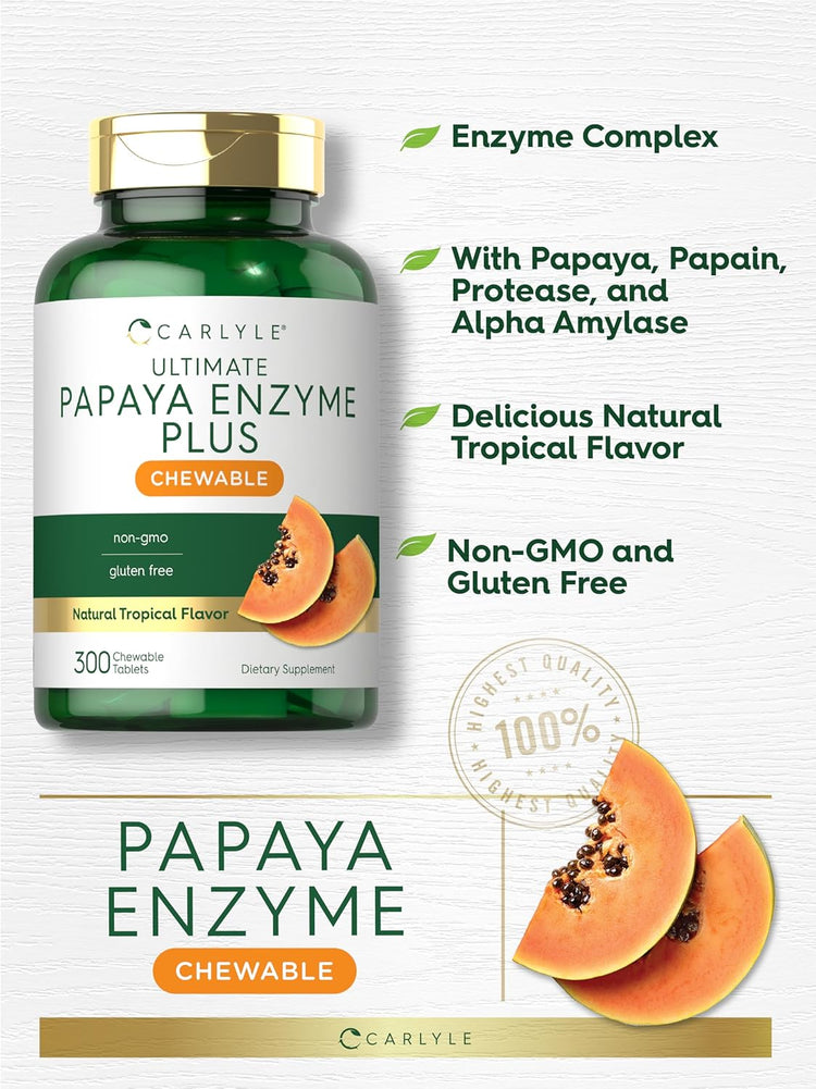 Papaya Enzyme | 300 Chewable Tablets
