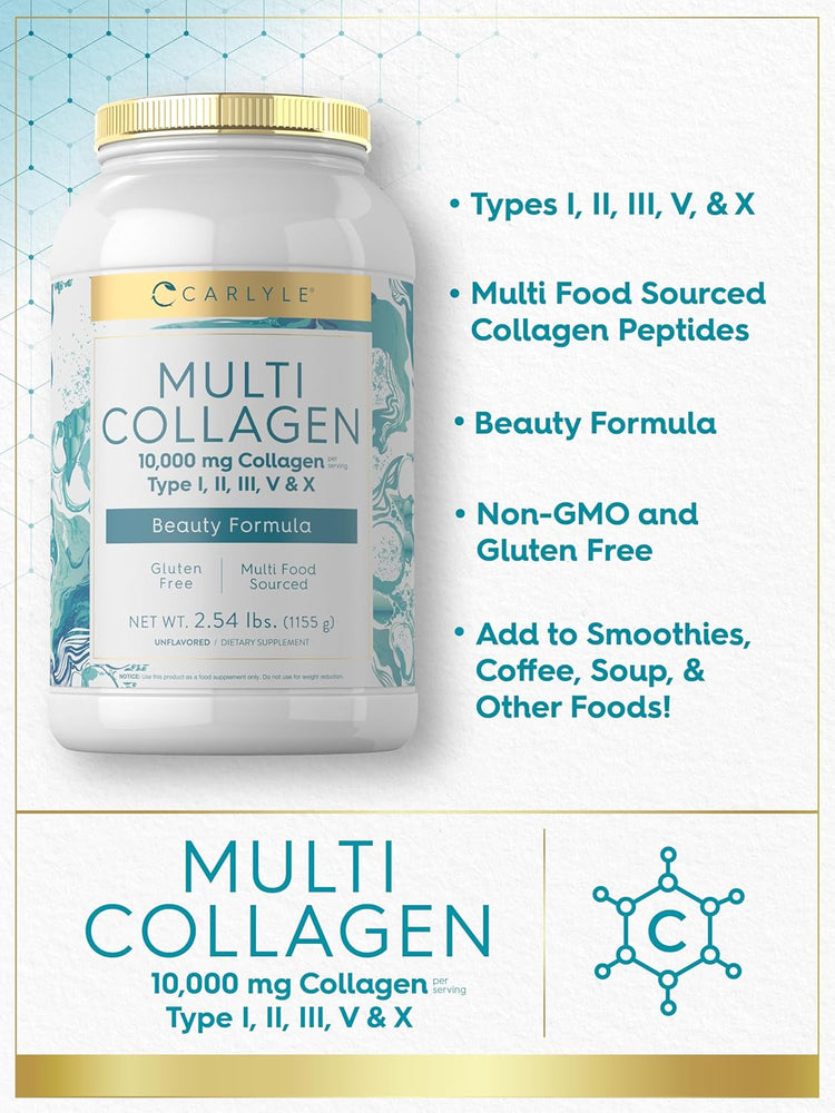 Multi Kollagen Protein 10000mg | 40oz Pulver