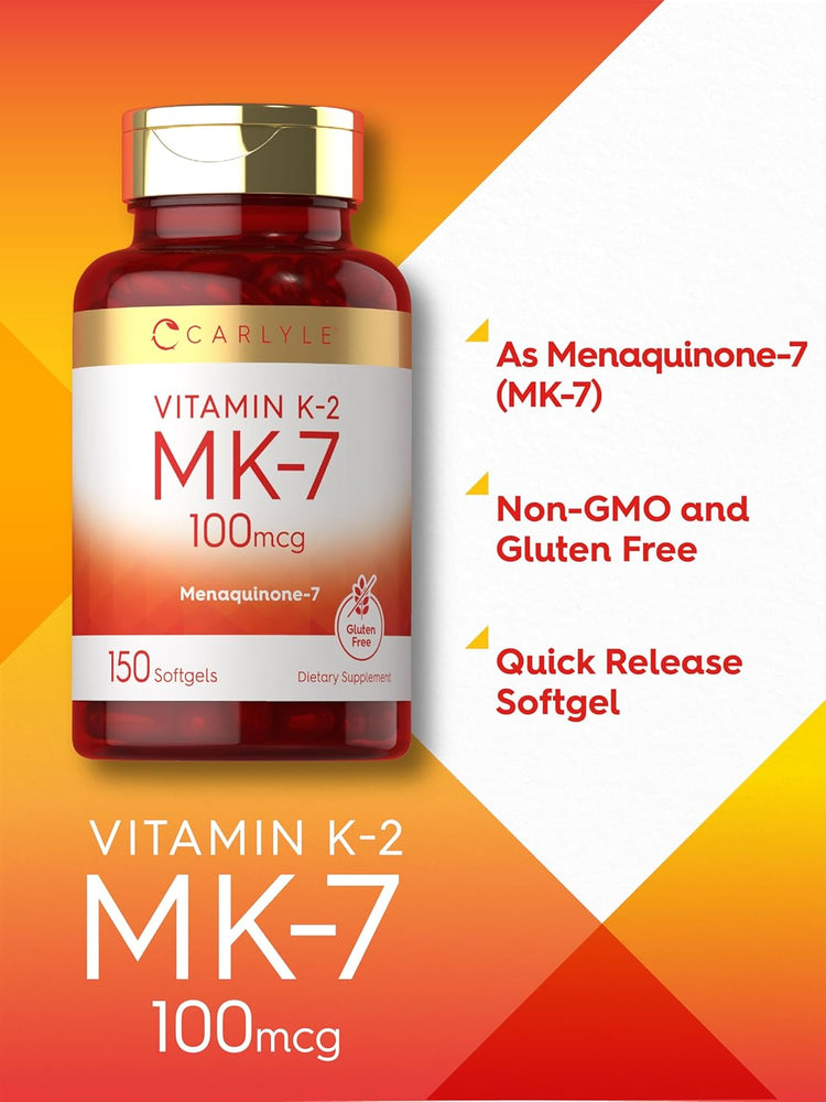 Vitamin K-2 MK-7 100mcg | 150 Softgels