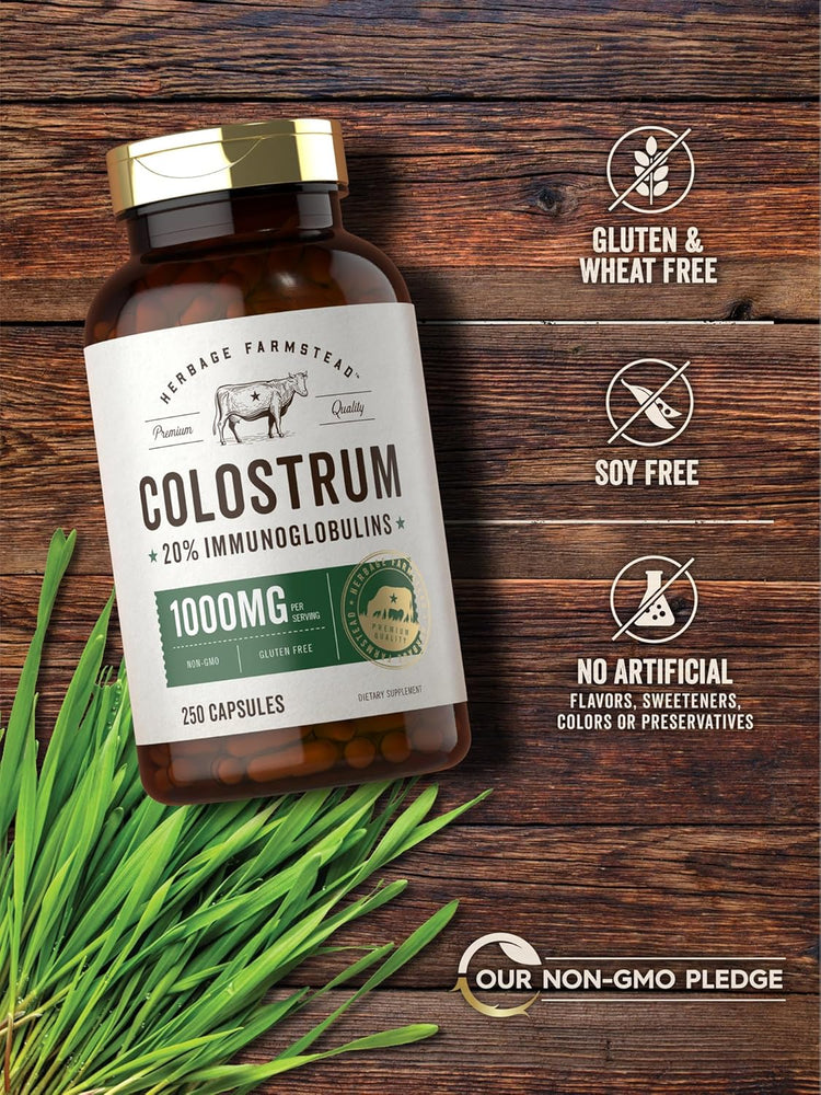 Colostro 1000mg per porzione | 250 Capsule