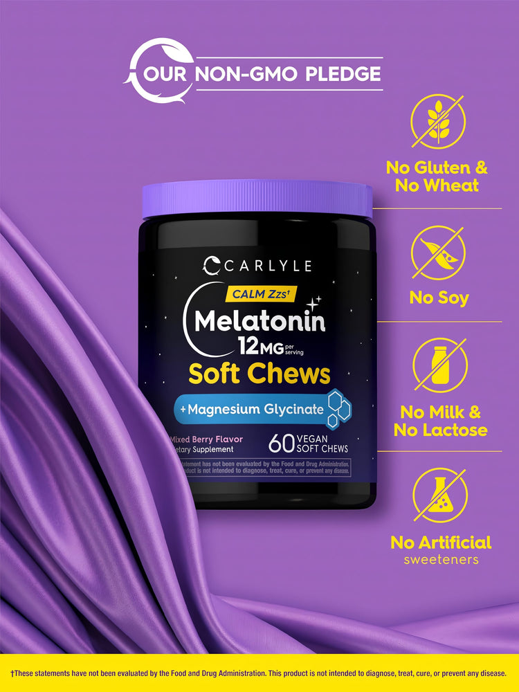 Melatonin 12mg | 60 Soft Chews