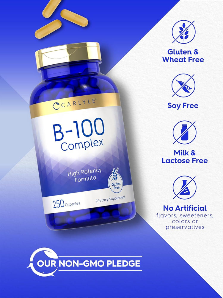Vitamin B-100 Complex | 250 Capsules