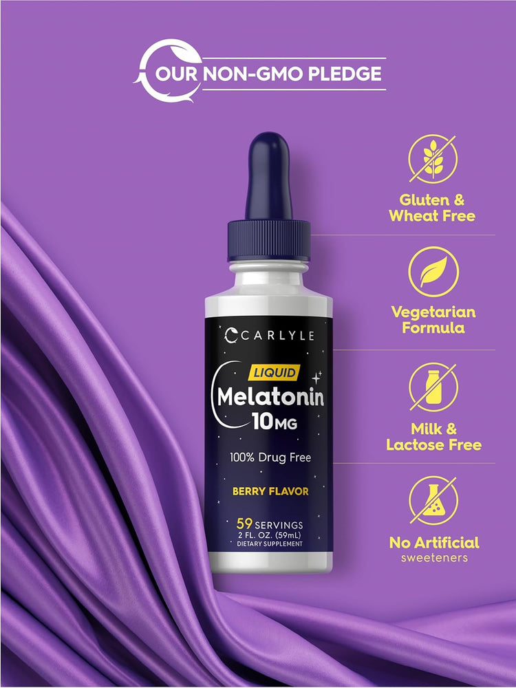 Melatonina 10mg | 2 fl oz Gotas Líquidas