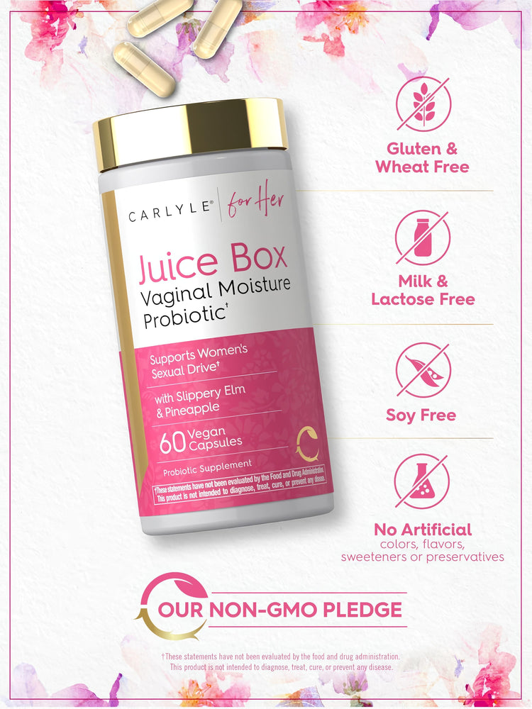 Women's Probiotic for Vaginal Moisture | with Slippery Elm and Pineapple