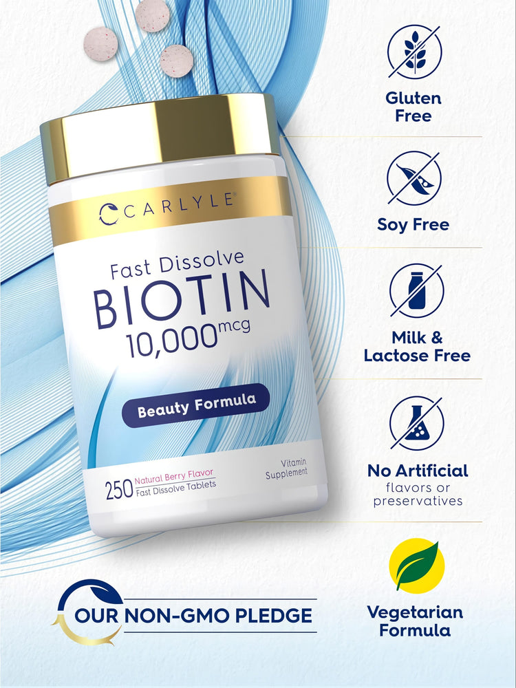 Biotina 10000 mcg | 250 Comprimidos