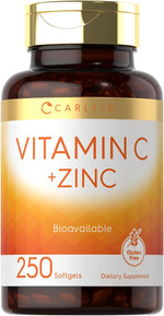Load image into Gallery viewer, Vitamin C with Zinc  | 250 Softgels
