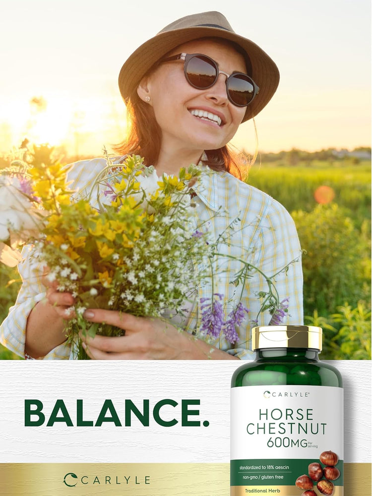 Horse Chestnut 600mg per serving | 180 Capsules