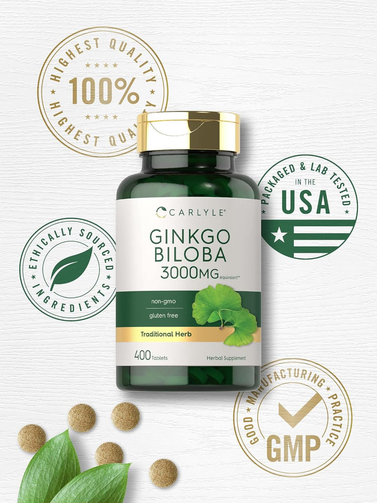 Ginkgo Biloba 3000mg | 400 Tablets