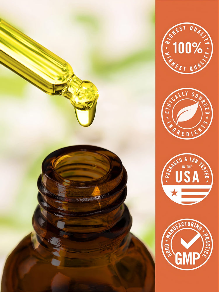 Infographic: HIGHEST QUALITY 100% HIGHEST QUALITY, ETHICALLY SOURCED INGREDIENTS, PACKAGED & LAB TESTED IN THE USA, GOOD MANUFACTURING PRACTICE GMP