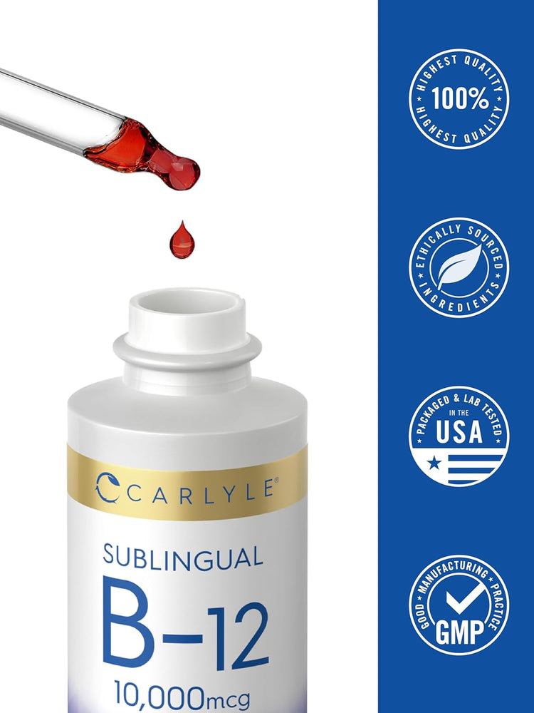 Vitamin B-12 10000mcg per serving | 2oz Liquid