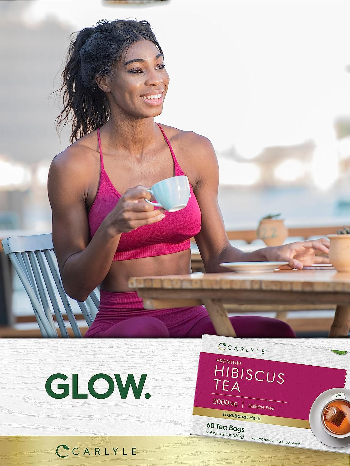 Hibiscus Tea Bags | Caffeine Free | 60 Count