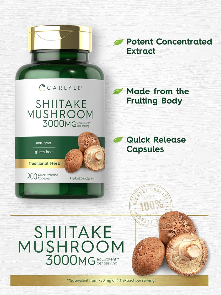 Champignon Shiitake | 200 Capsules