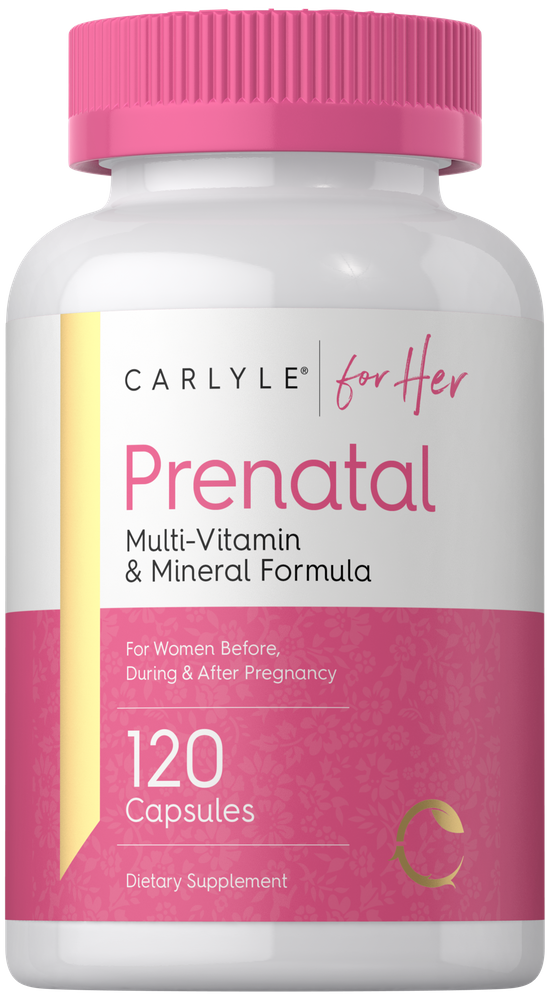 Vitaminas y minerales prenatales | 120 cápsulas