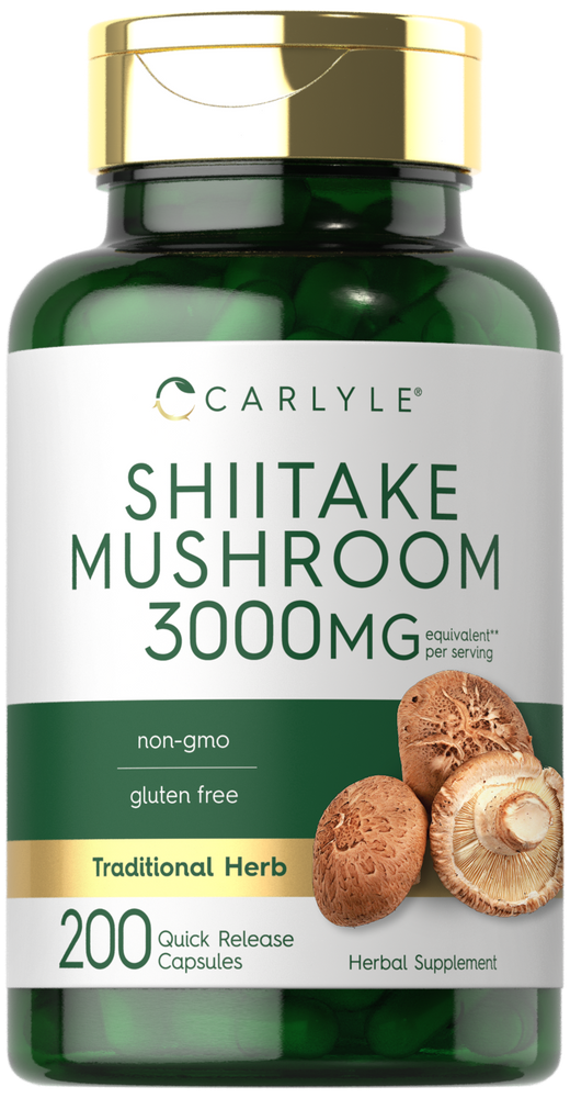 Shiitake Mushroom 3000mg per serving | 200 Capsules