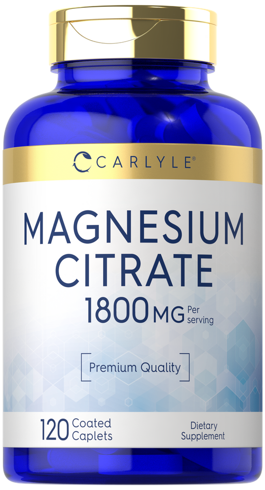 Magnesium Citrate 1800mg per serving | 120 Caplets