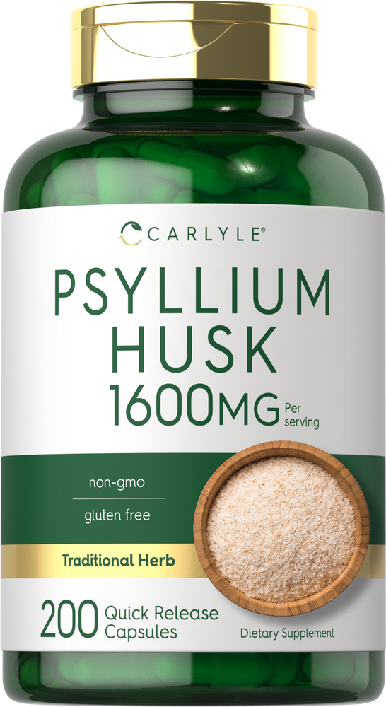 Cáscara de Psilio 1600mg por porción | 200 Cápsulas