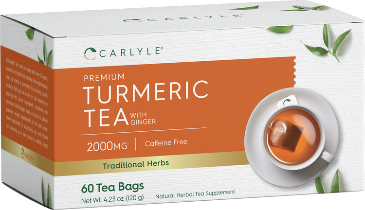 Turmeric Tea Bags with Ginger | 60 Tea Bags