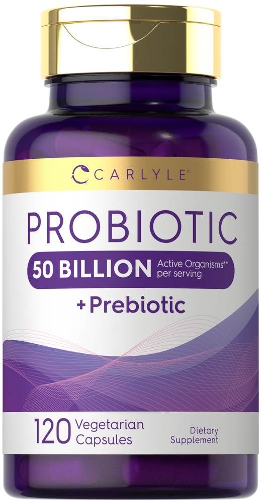 Prebiotic & Probiotic 50 Billion CFU per serving | 120 Capsules