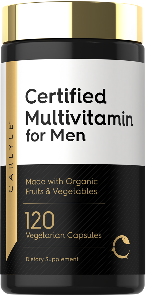 Hand holding a bottle of 120 vegetarian capsules, weighing it on a bulk scale.