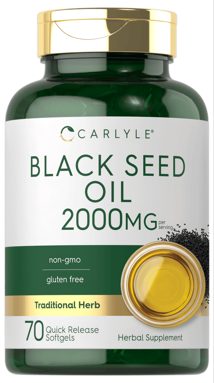 Aceite de Semilla Negra 2000mg por porción | 70 Cápsulas Blandas
