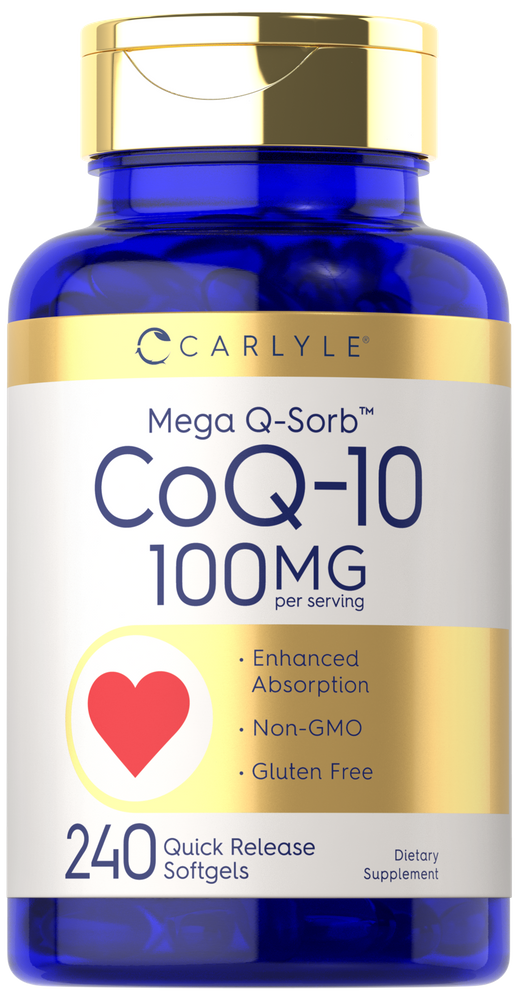 CoQ10 100mg por porción | 240 cápsulas blandas