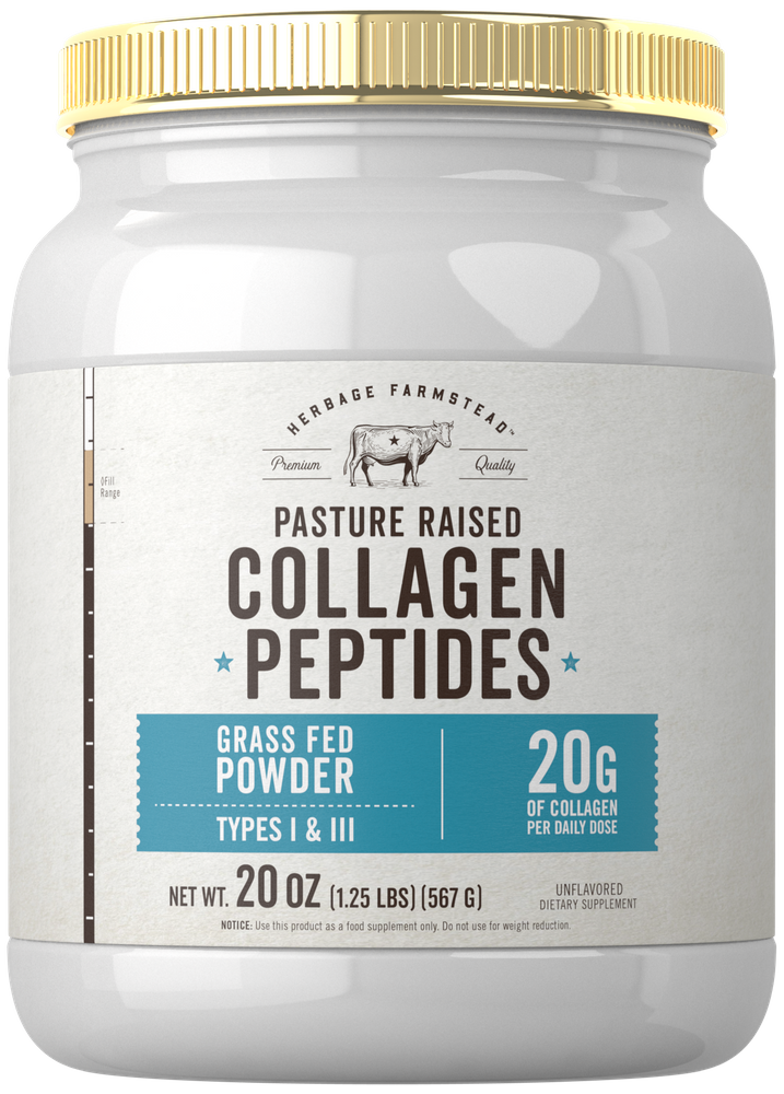 Collagen Peptides Pasture Raised | 20oz Powder